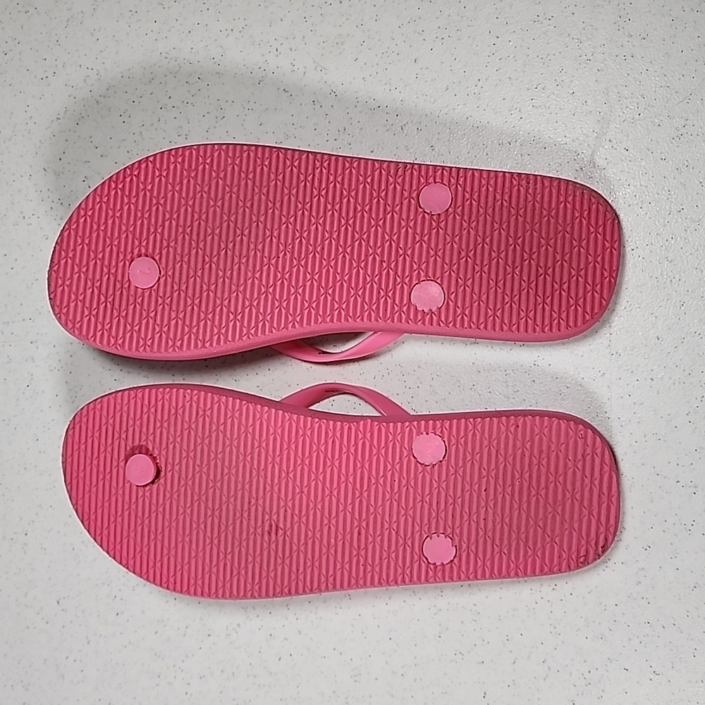 Justice Surf Sandals Flip Flops Size 4/5 - Picture 5 of 5